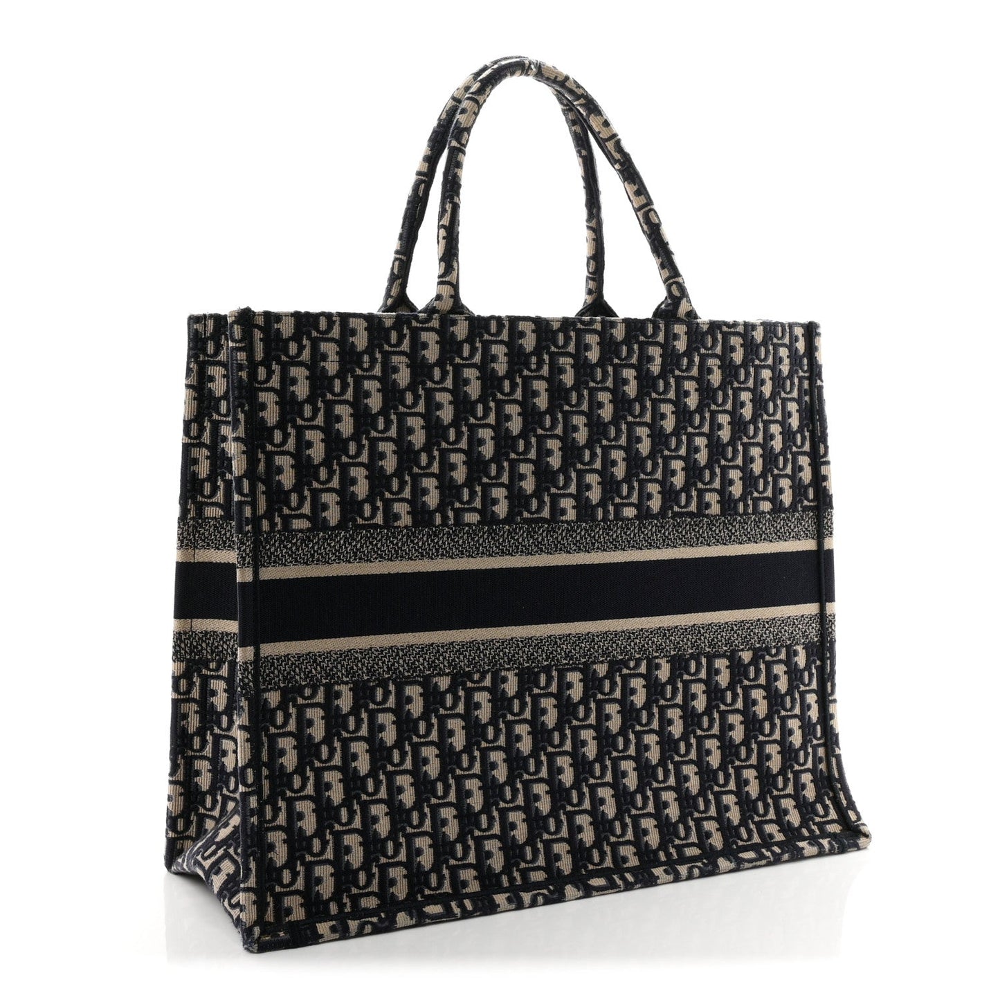Oblique Large Book Tote Blue Multicolor