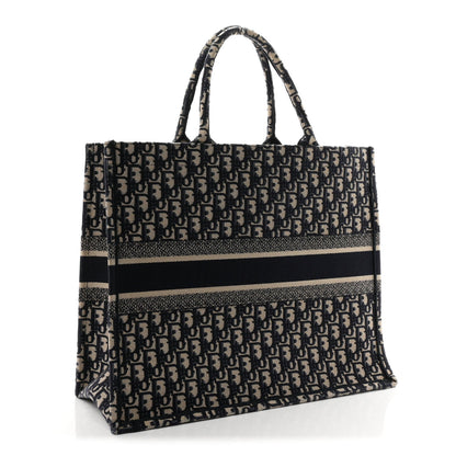 Oblique Large Book Tote Blue Multicolor