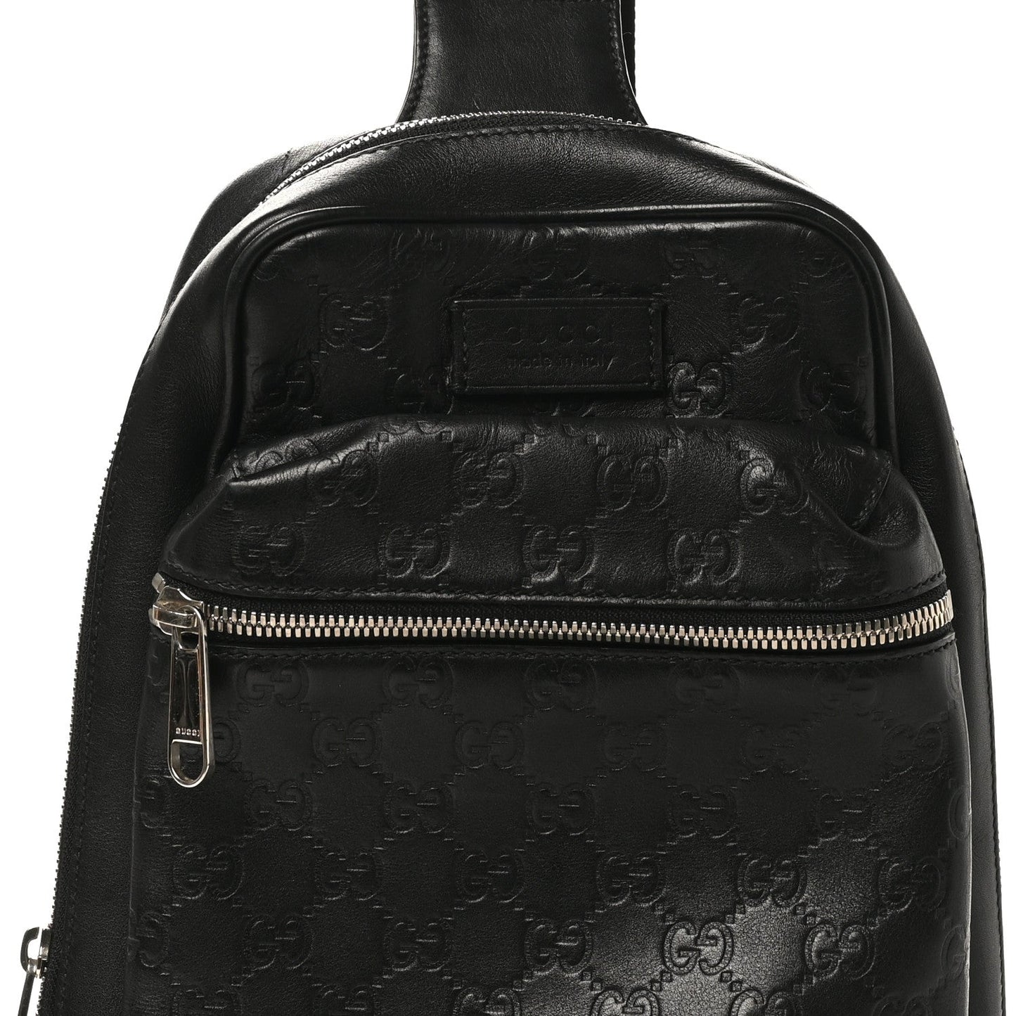 Guccissima Sling Backpack Black