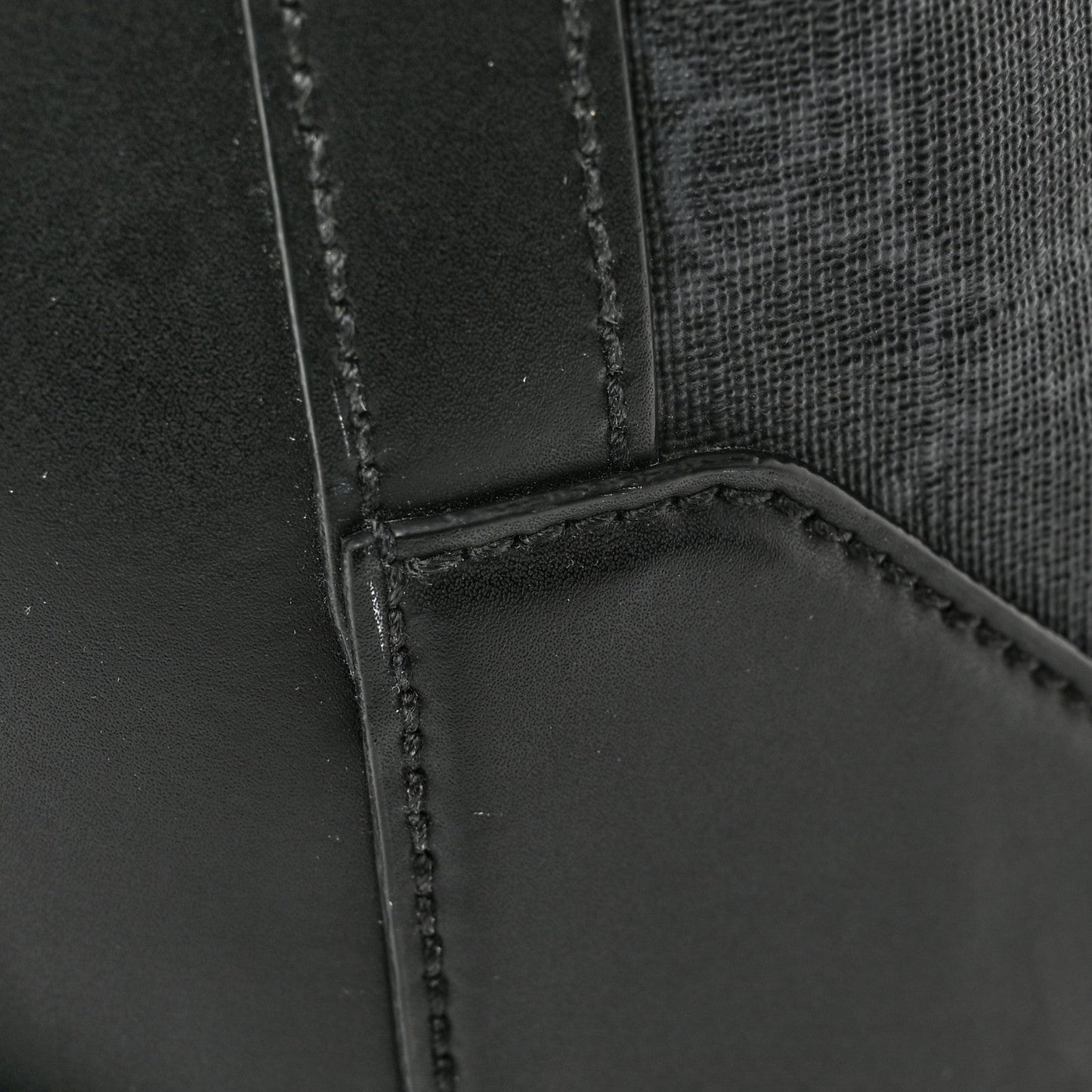 Soft GG Supreme Monogram Appia Calfskin Web Medium Carry On Duffle Bag Black Grey