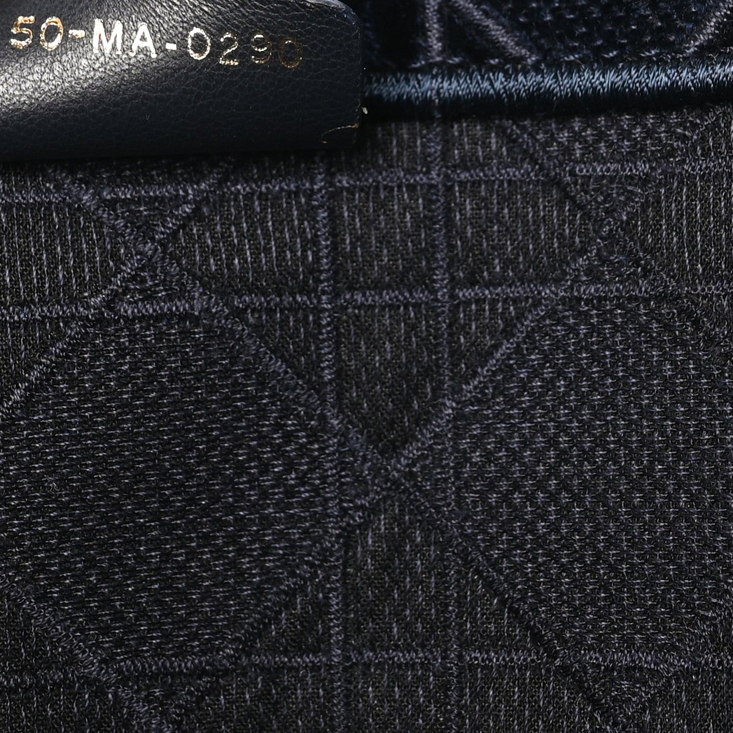 Velvet Cannage Large Book Tote Navy Blue