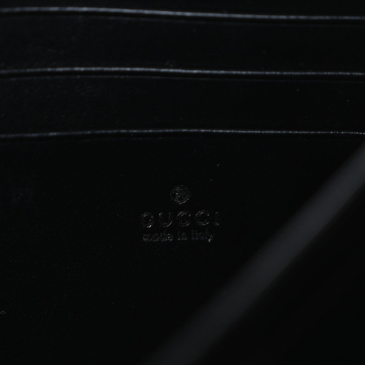 Calfskin Matelasse GG Marmont Chain Wallet Black