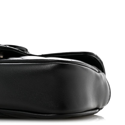 Calfskin Matelasse Monochrome GG Marmont Chain Belt Bag Black