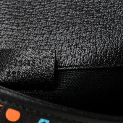 GG Supreme Monogram Psychedelic Slim Belt Bag Black