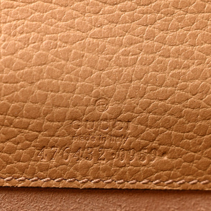 Dollar Calfskin Crystal Super Mini Dionysus Shoulder Bag Natural Tan Black Diamond