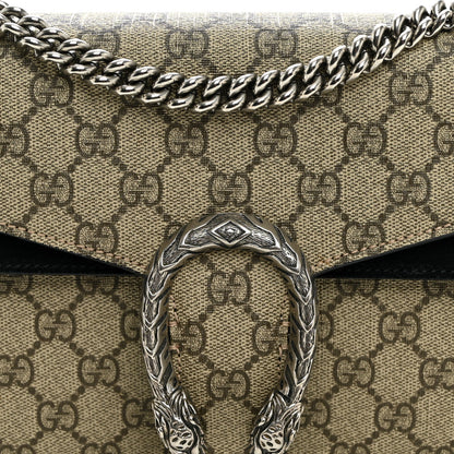 GG Supreme Monogram Small Dionysus Shoulder Bag Black