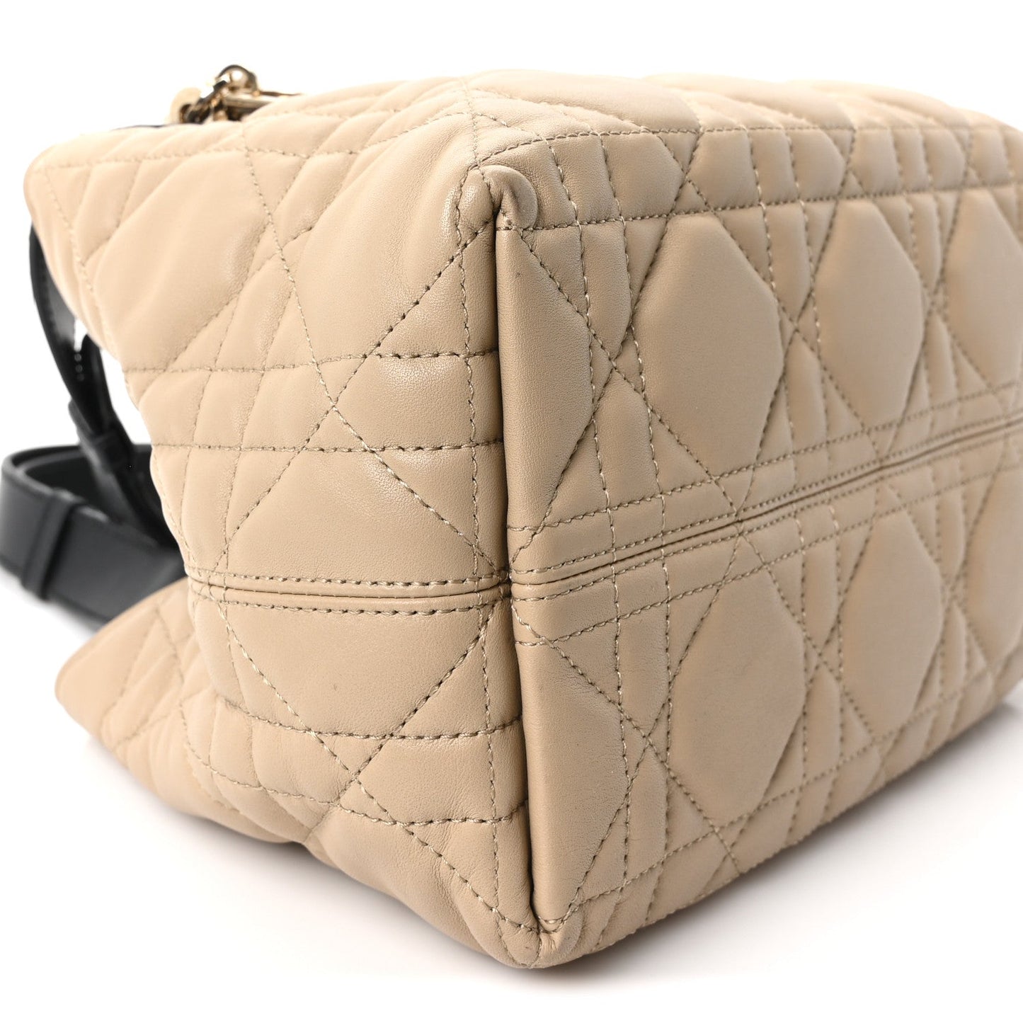 Calfskin Macrocannage Small Toujours Tan Black
