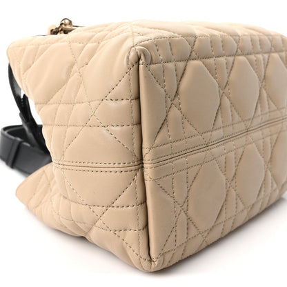 Calfskin Macrocannage Small Toujours Tan Black