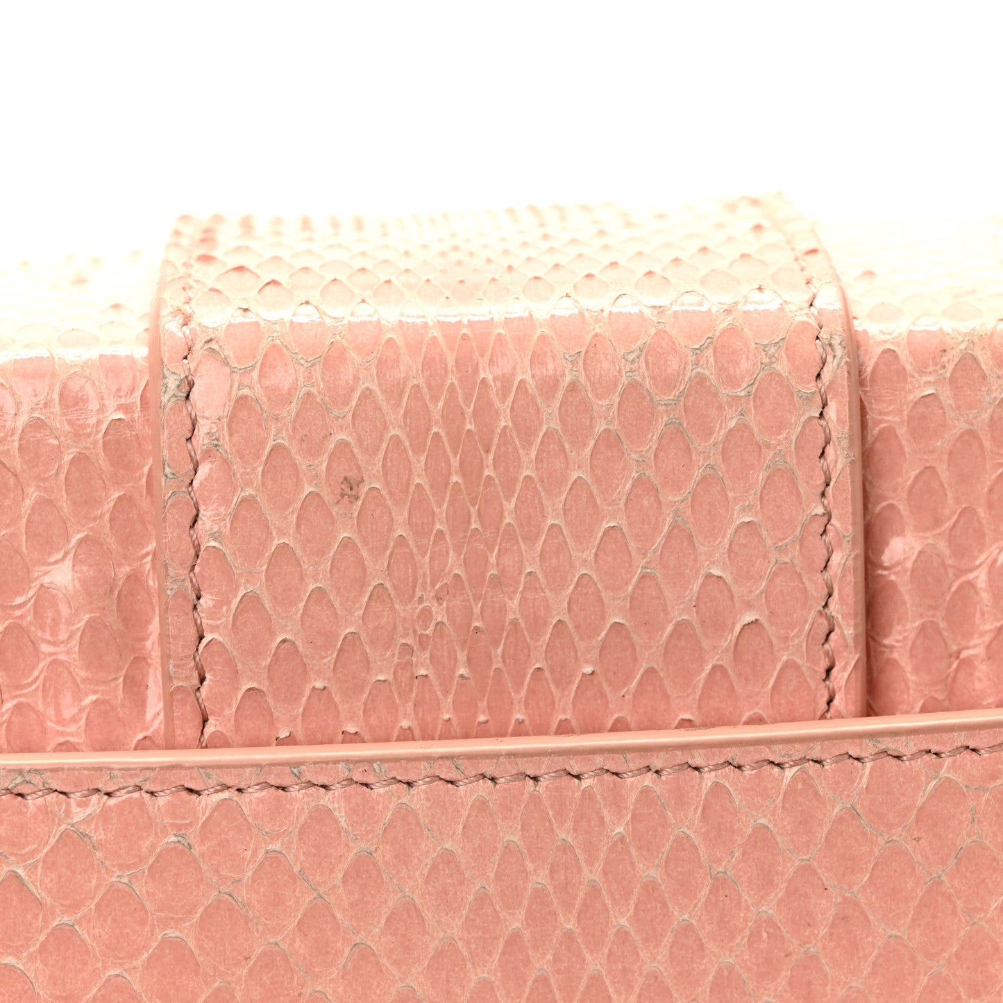 Snakeskin 30 Montaigne Box Bag Rose Clair