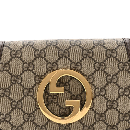 GG Supreme Monogram Textured Dollar Calfskin Blondie Belt Bag 85 34 Beige Ebony New Acero