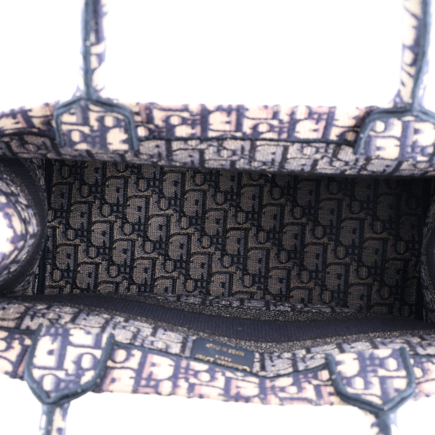 Oblique Medium Book Tote Blue Multicolor