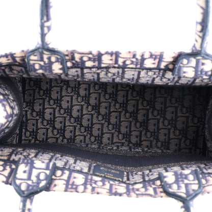 Oblique Medium Book Tote Blue Multicolor
