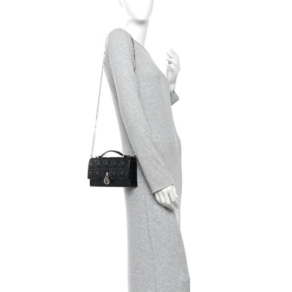 Patent Cannage Mini My Dior Bag Black