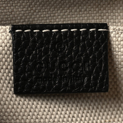 Pebbled Calfskin Small Soho Disco Bag Black
