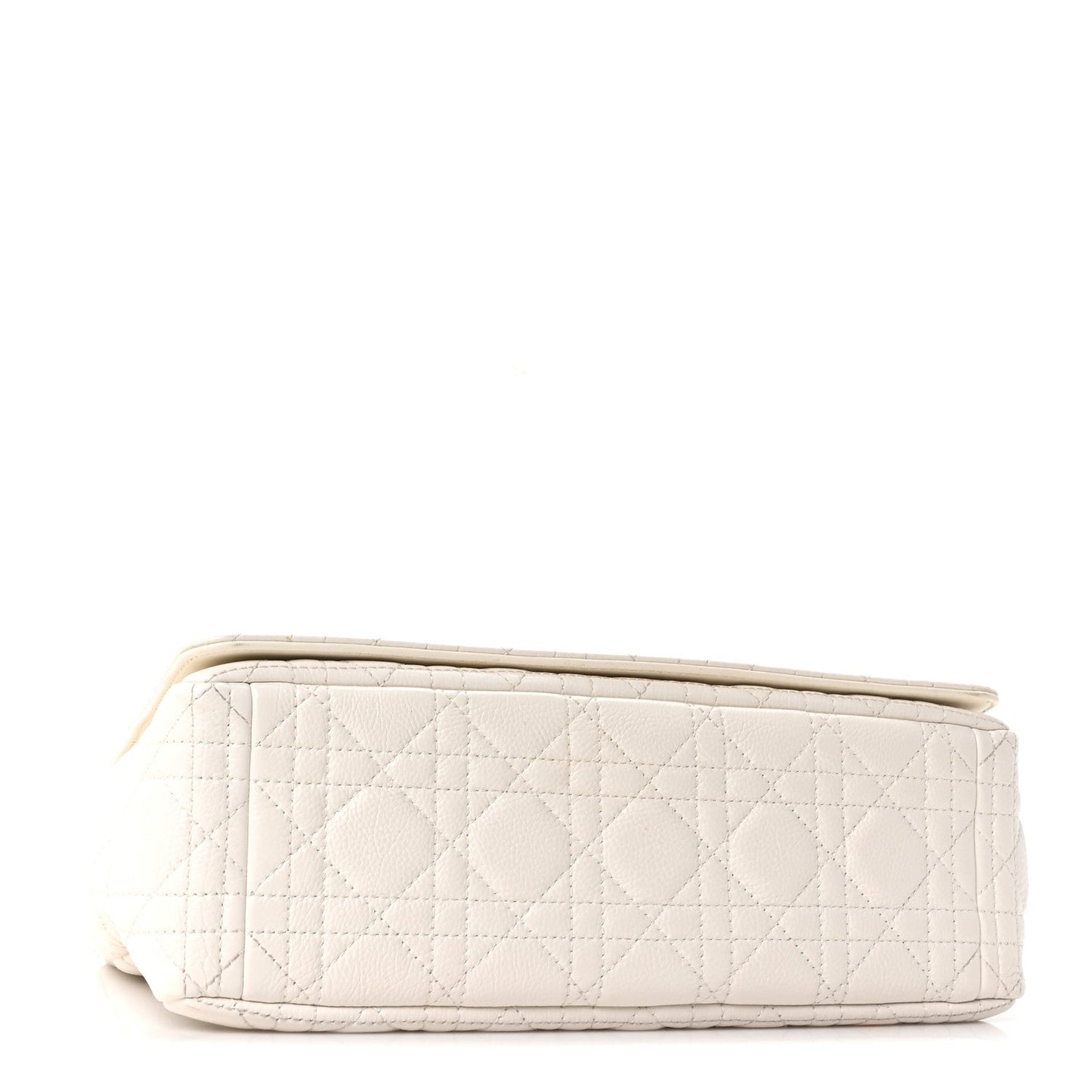 Grained Calfskin Cannage Large Caro Bag Latte