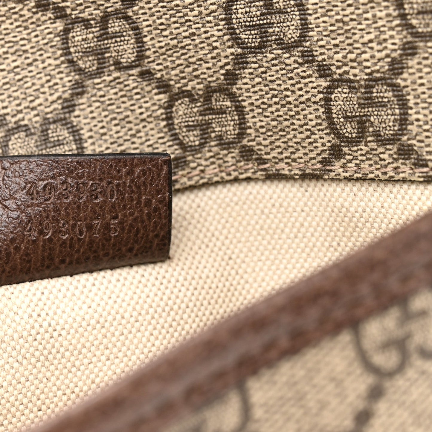 GG Supreme Monogram Neo Vintage Web Belt Bag Brown