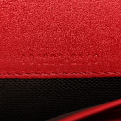 GG Supreme Monogram Mini Dionysus Chain Wallet Beige Vulcanic Red