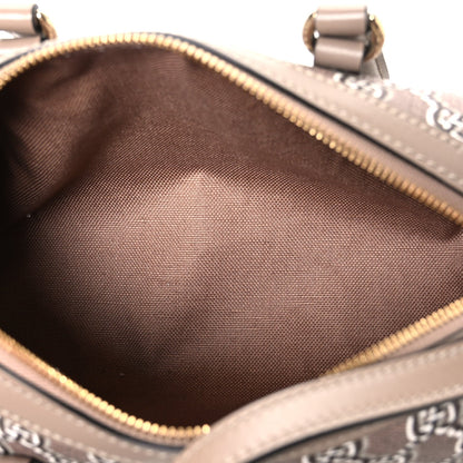 GG Shadow Monogram Ophidia Top Handle Bowler Bag Taupe