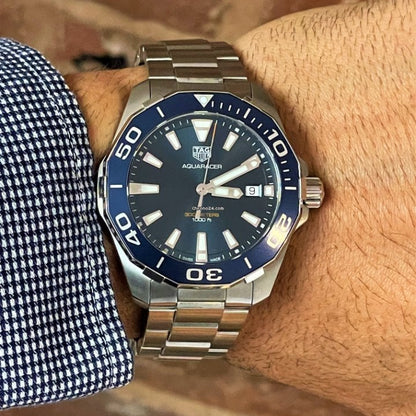 Tag Heuer Aquaracer Blue Dial Watch for Men - WAY111C.BA0928