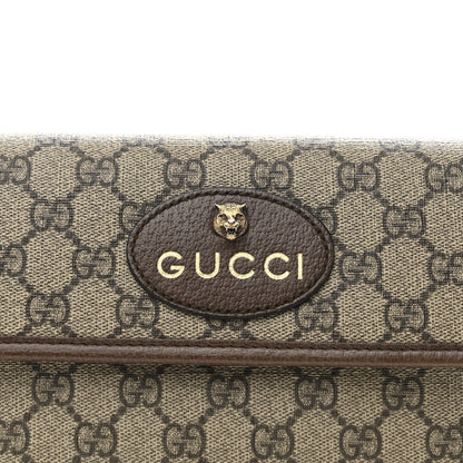 GG Supreme Monogram Neo Vintage Web Belt Bag Brown