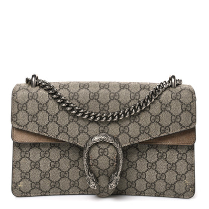 GG Supreme Monogram Small Dionysus Shoulder Bag Taupe