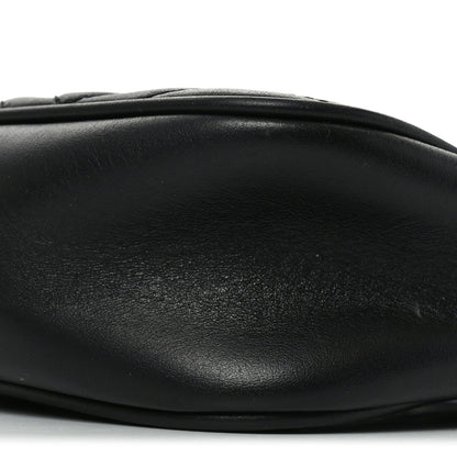 Calfskin Matelasse Small GG Marmont Chain Shoulder Bag Black
