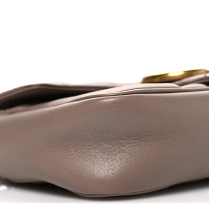 Calfskin Matelasse Super Mini GG Marmont Shoulder Bag Porcelain Rose