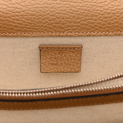 Dollar Calfskin Crystal Small Dionysus Shoulder Bag Natural Tan Black Diamond