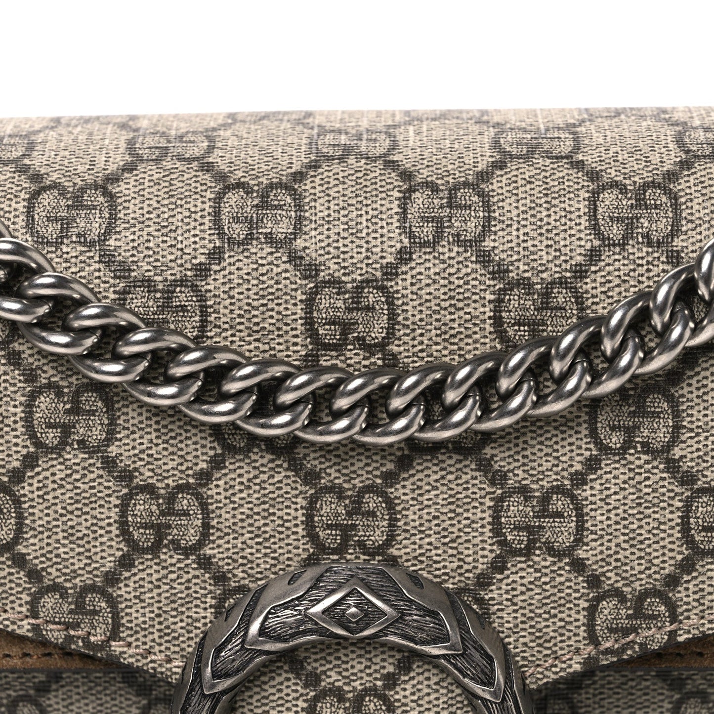 GG Supreme Monogram Small Dionysus Shoulder Bag Taupe