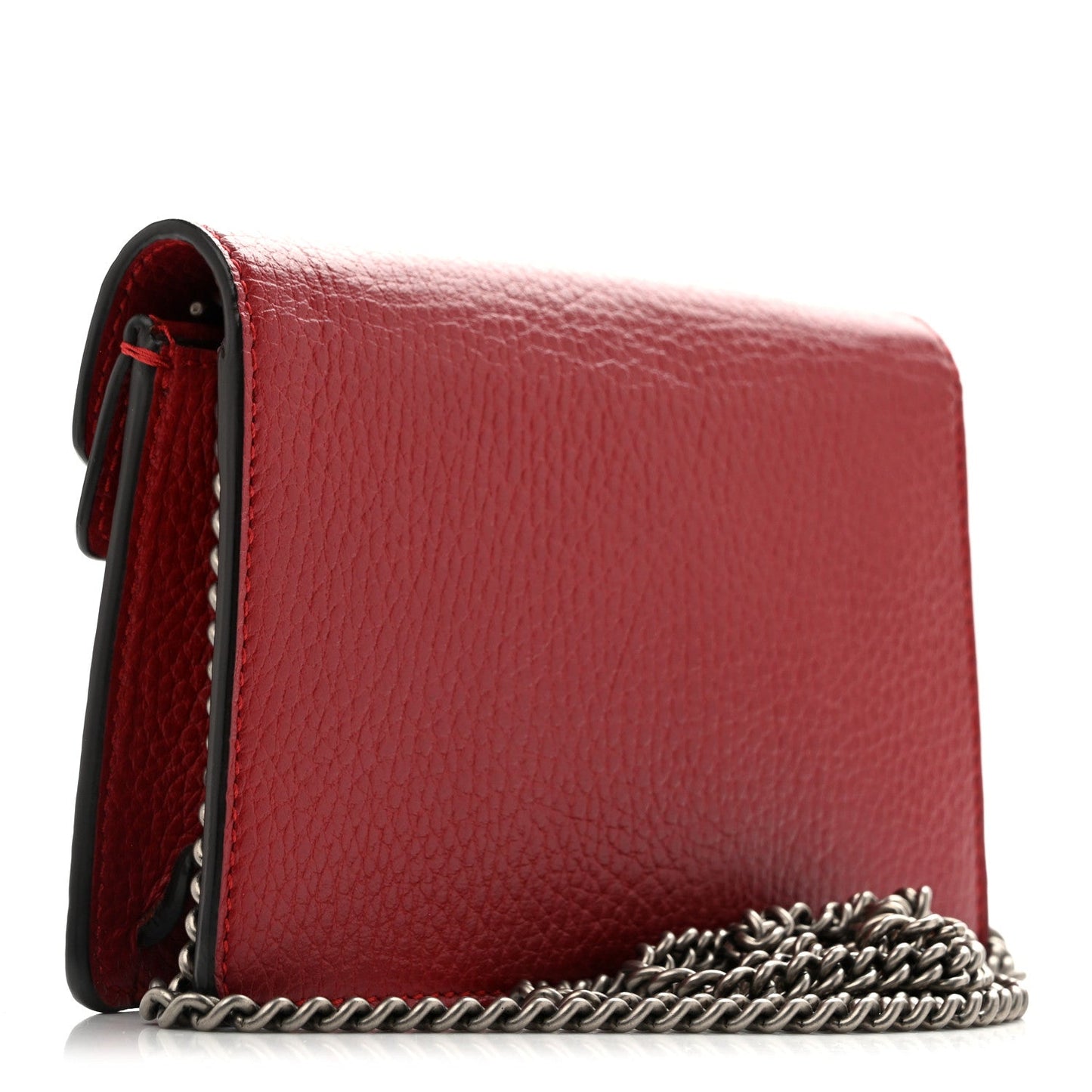 Calfskin Swarovski Crystal Super Mini Dionysus Shoulder Bag Hibiscus Red