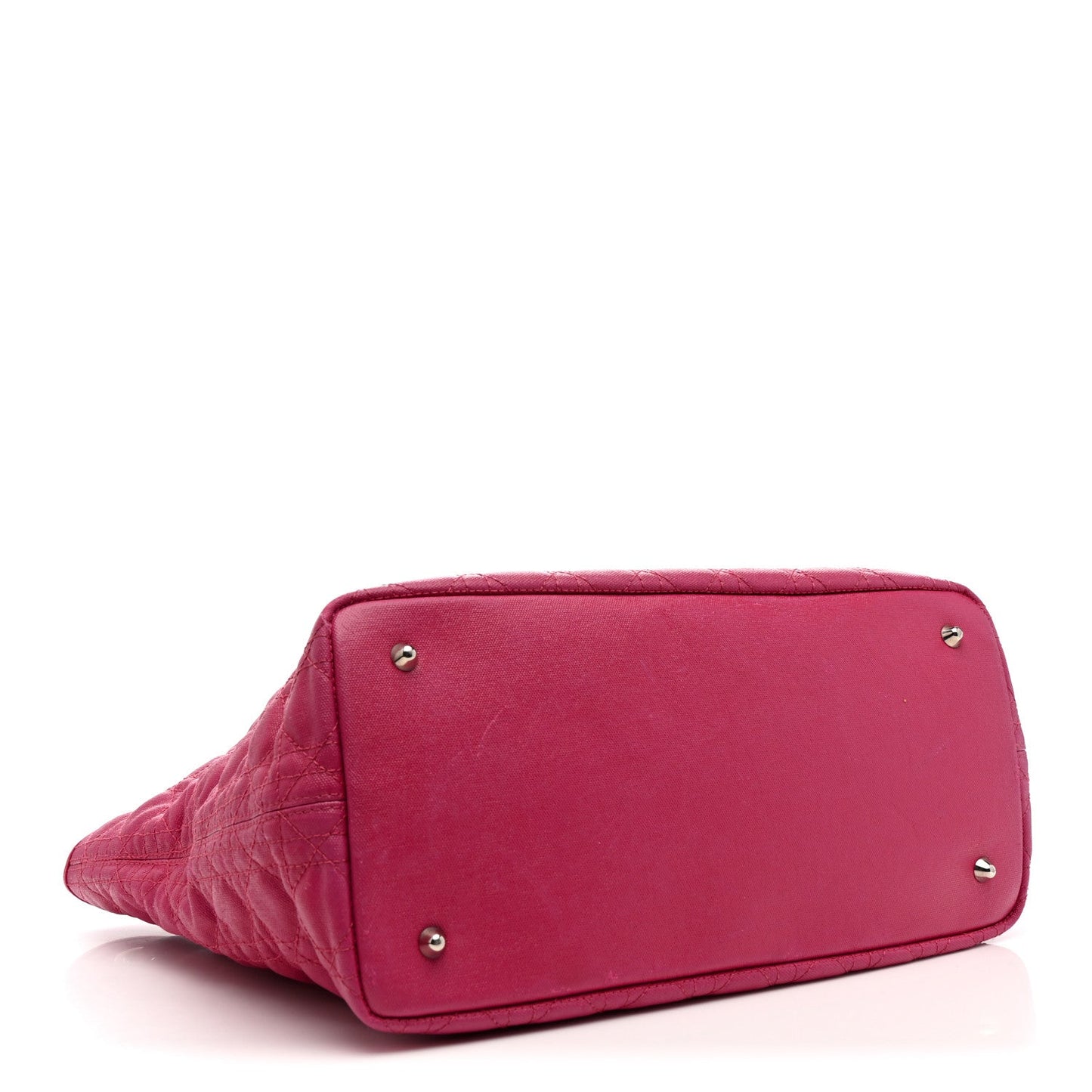 Coated Canvas Cannage Medium Panarea Tote Pink