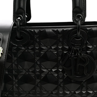 Calfskin Cannage Diamond Small My ABCDior Lady Dior Black