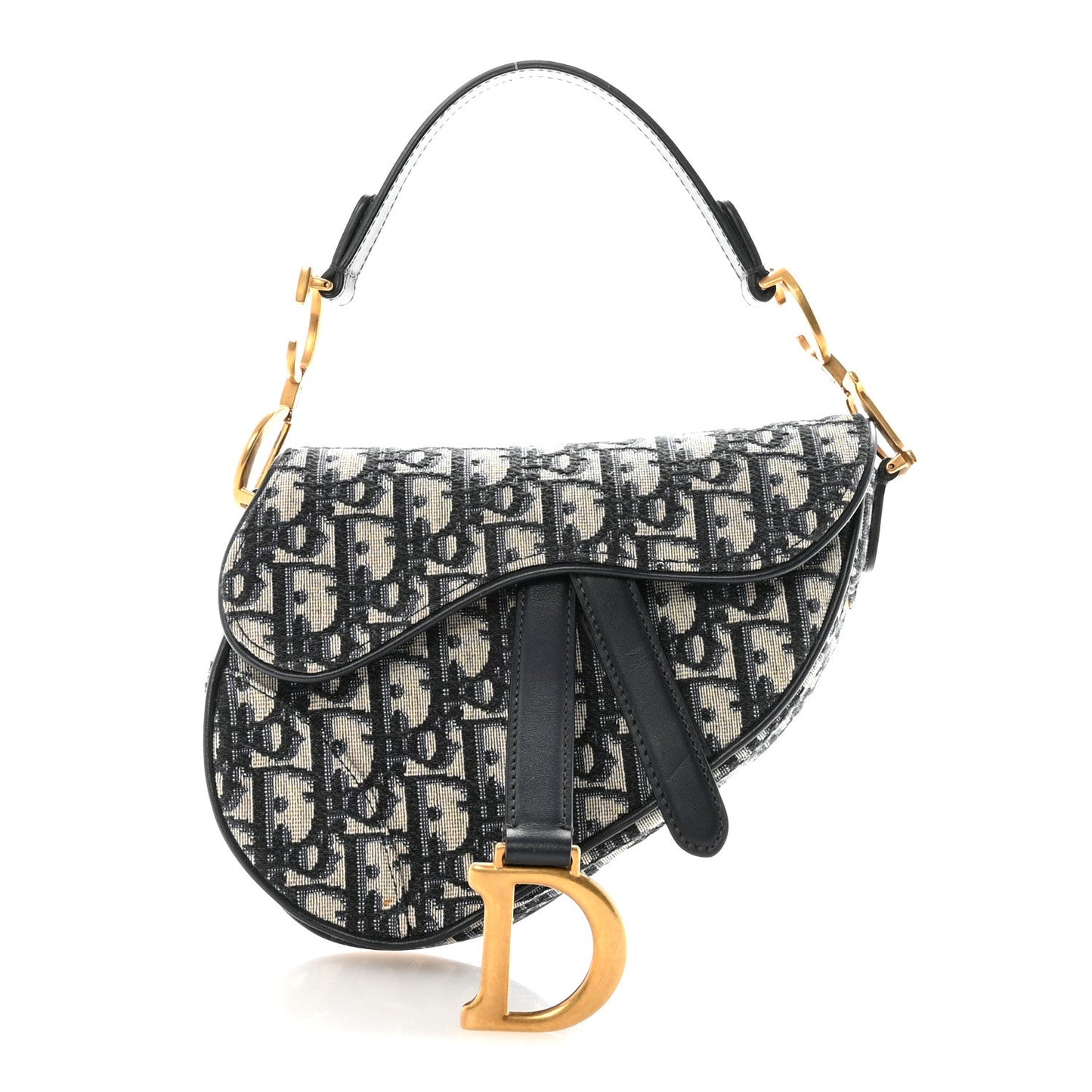 Oblique Mini Saddle Bag Blue