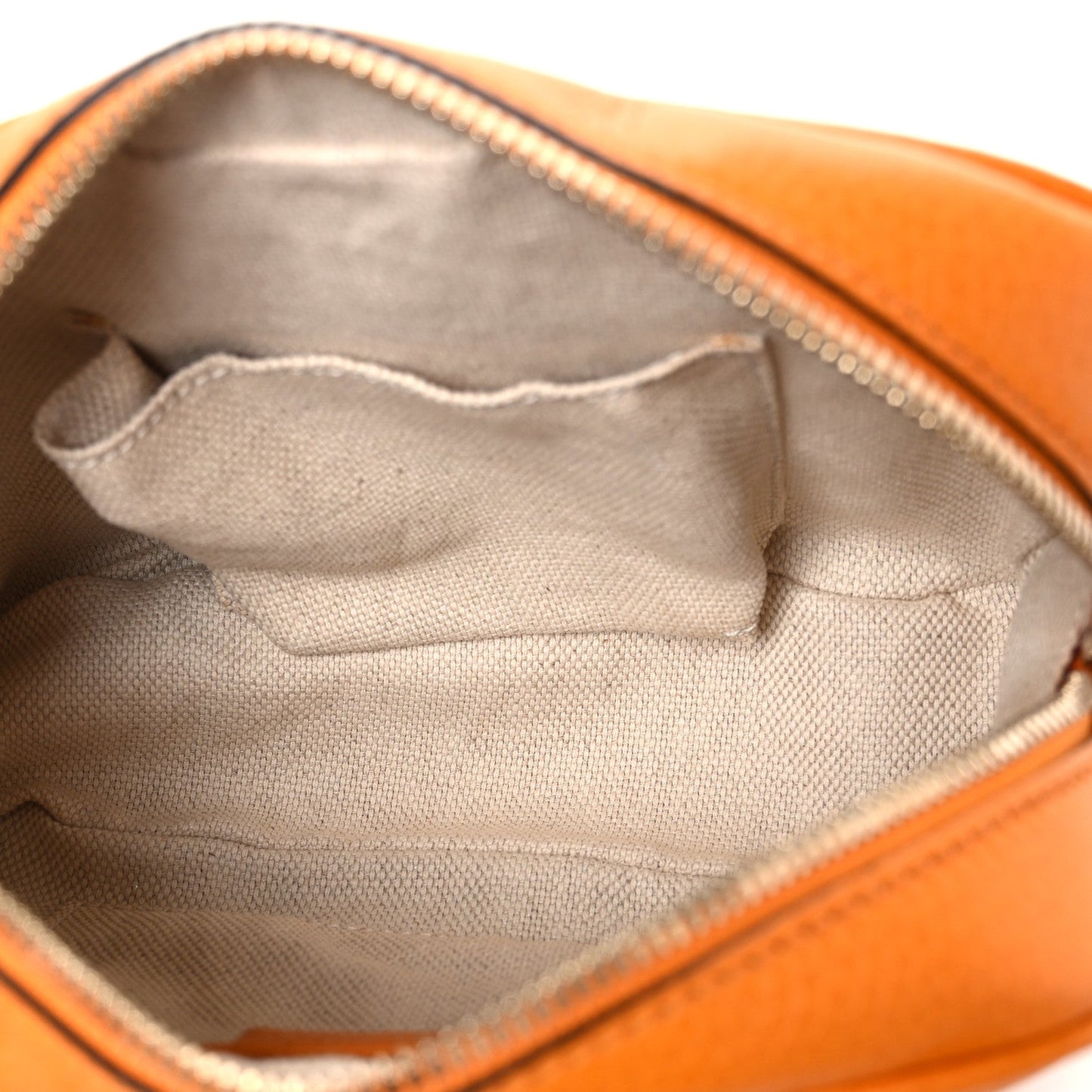 Pebbled Calfskin Small Soho Disco Bag Curcuma