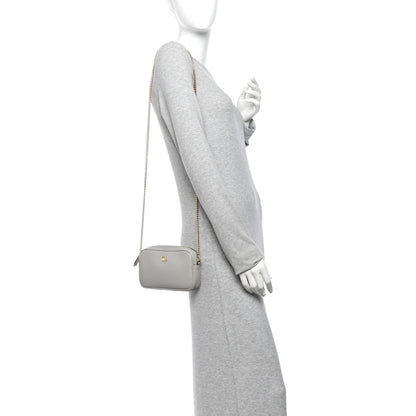 Dollar Calfskin Super Mini GG Marmont Chain Shoulder Bag Deep Grey