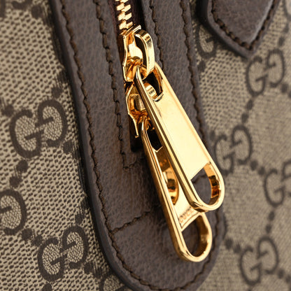 GG Supreme Monogram Web Small Ophidia Top Handle Bag  Beige Ebony