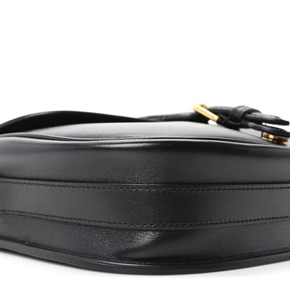 Box Calfskin Medium Bobby Flap Black