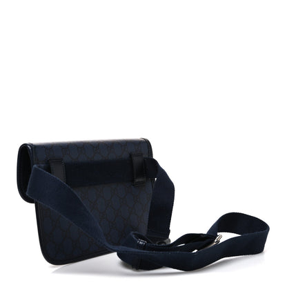 GG Supreme Monogram Small Ophidia Belt Bag Navy Black