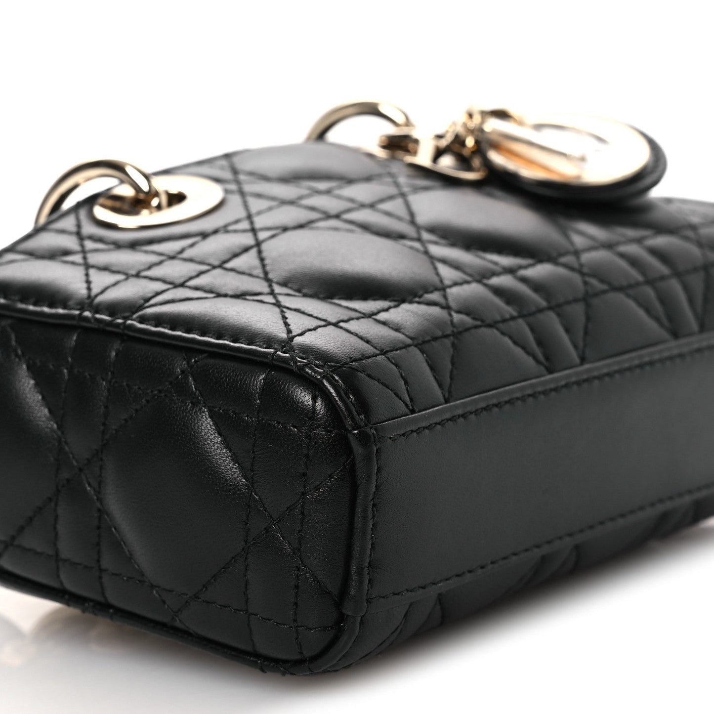 Lambskin Cannage Micro Lady D-Joy Black