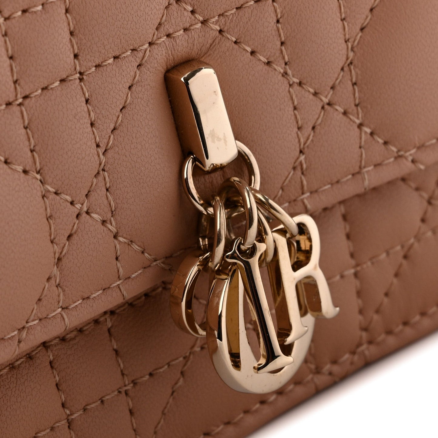 Lambskin Cannage Mini My Dior Bag Rose Des Vents