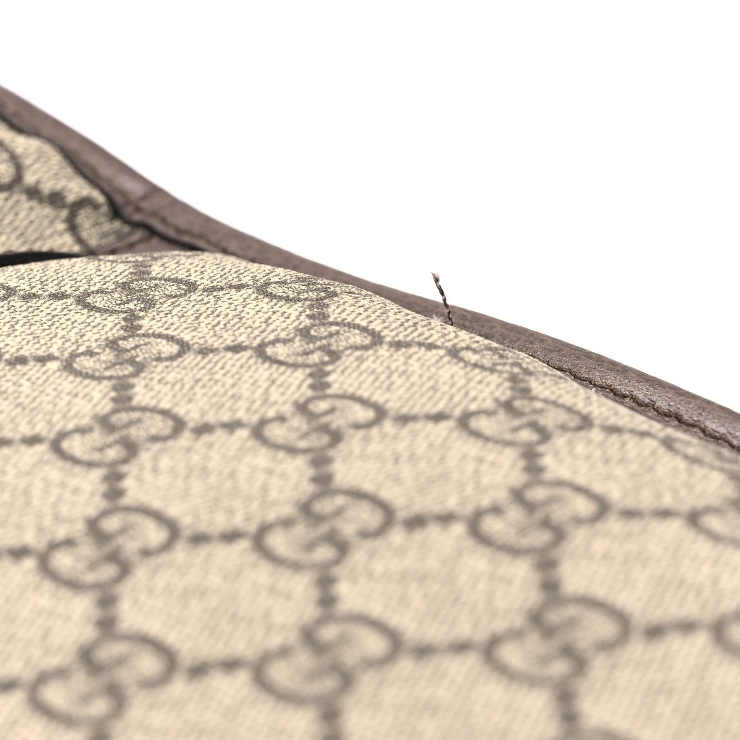 GG Supreme Monogram Textured Dollar Calfskin Web Ophidia Savoy Garment Bag Beige Ebony New Acero