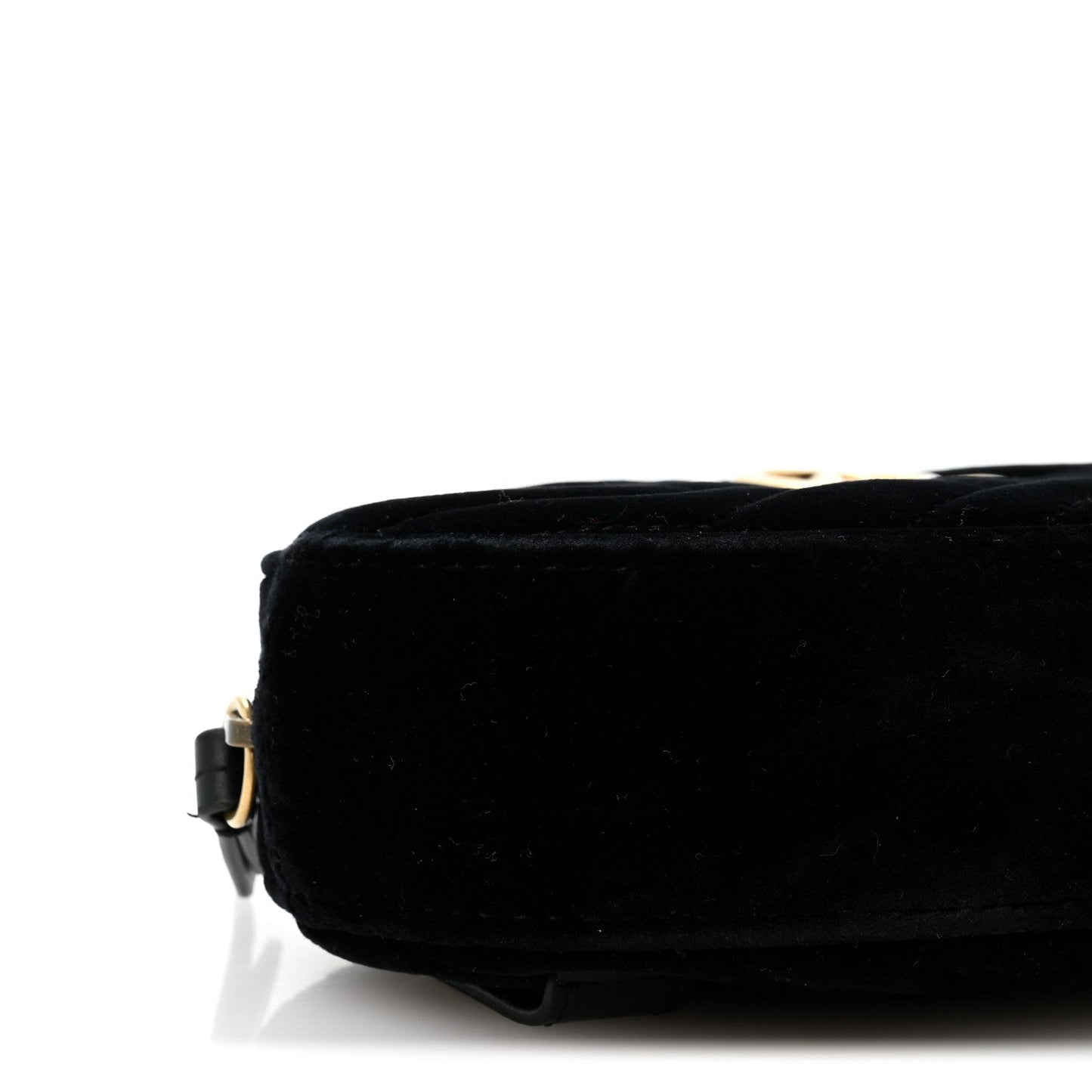 Velvet Matelasse GG Marmont Belt Bag 75 30 Black