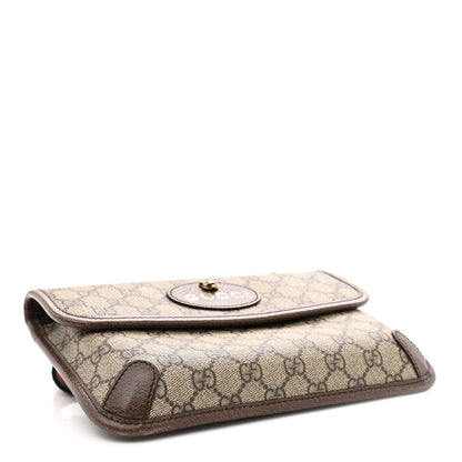 GG Supreme Monogram Neo Vintage Web Belt Bag Brown