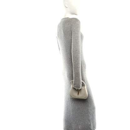 Boarded Dyana Lux Calfskin Mini Jackie 1961 Hobo Mystic White
