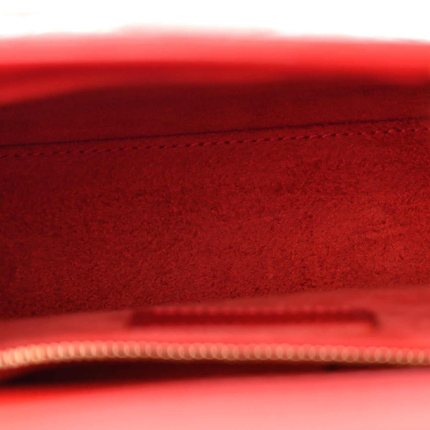 Patent Cannage Small Lady Dior Cherry Red