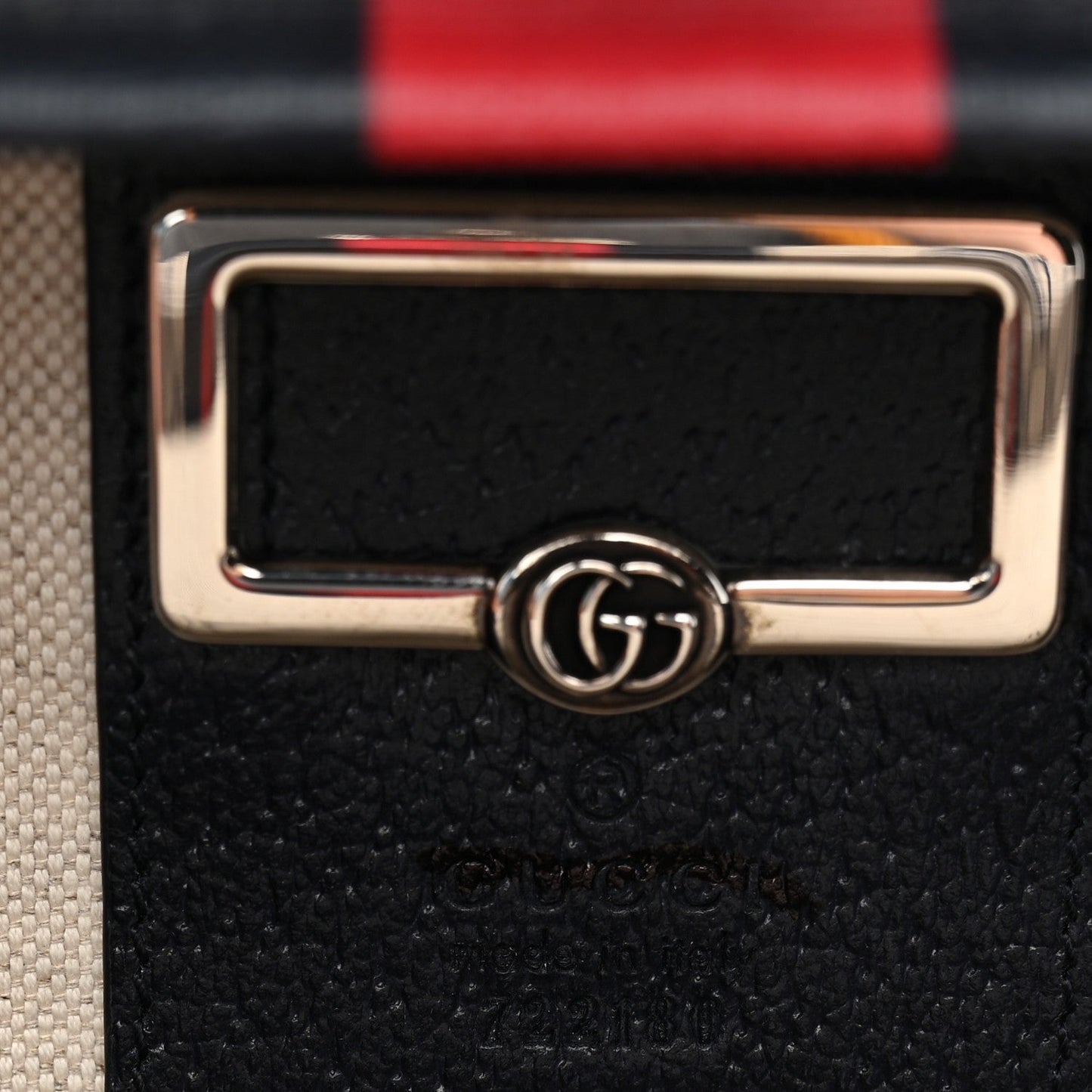 GG Supreme Monogram Web Savoy Medium Top Handle Beauty Case Beige Blue