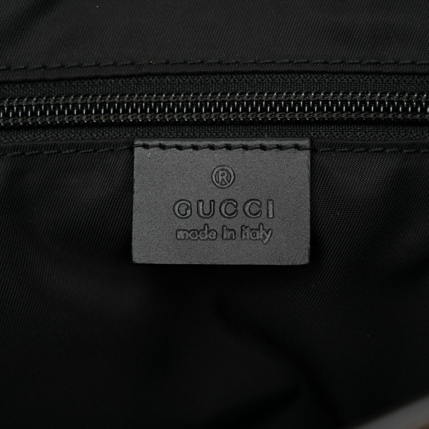 GG Supreme Monogram Web Flap Messenger Bag Black
