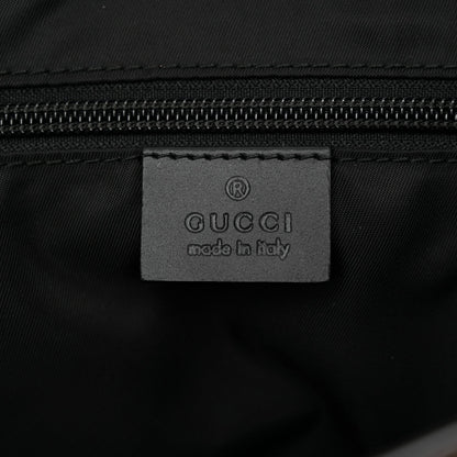 GG Supreme Monogram Web Flap Messenger Bag Black