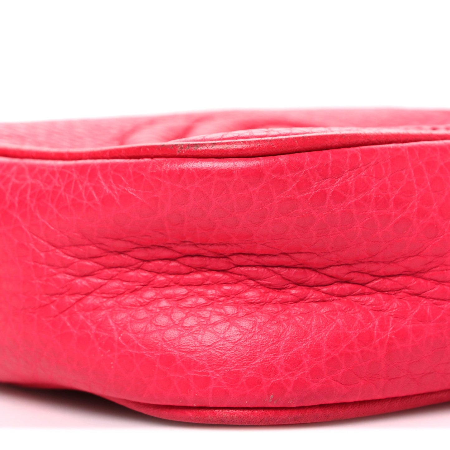 Pebbled Calfskin Children's Mini Soho Disco Messenger Bag Pink