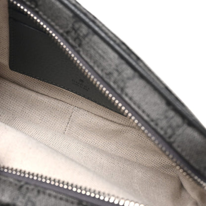 GG Supreme Monogram Textured Dollar Calfskin Mini Ophidia Bag Graphite Grey